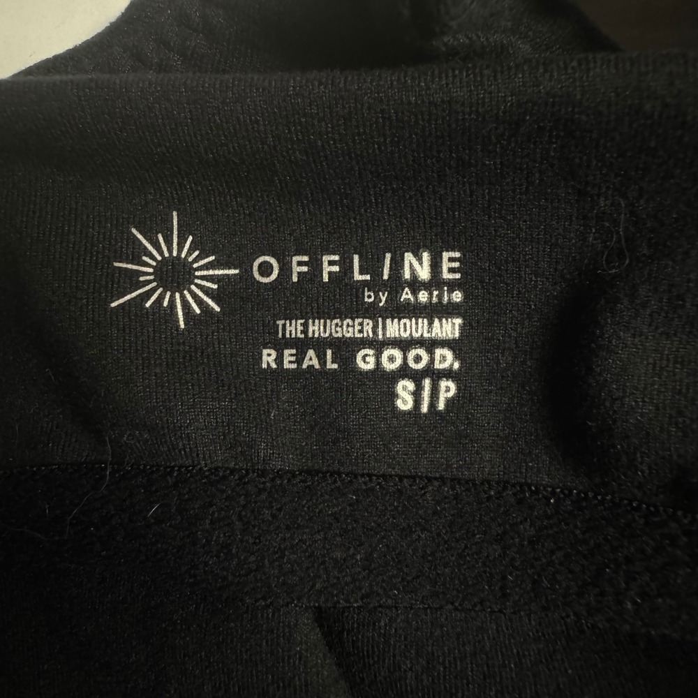 OFFLINE by Aerie Black Romper Playsuit Bodysuit Activewear Athleisure XS/S - Picture 6 of 6